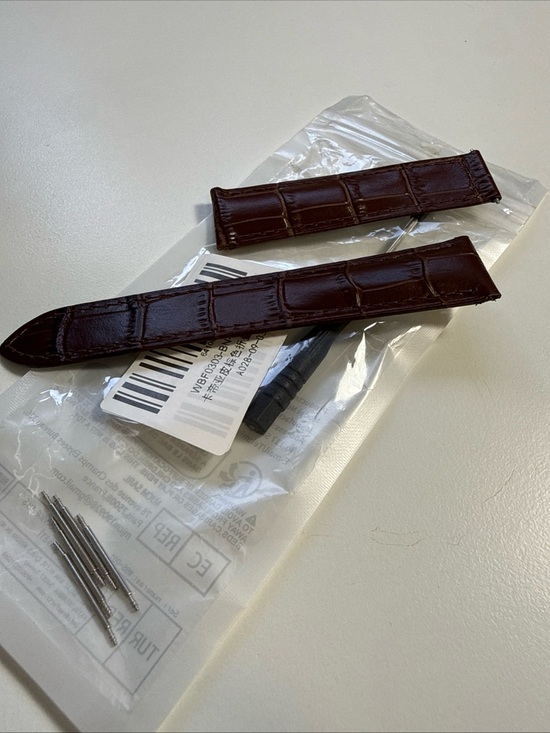 Other - CartierTank,Louis,Americaine,Solo,Must Watch Strap Band 20/18mm Leather, Brown